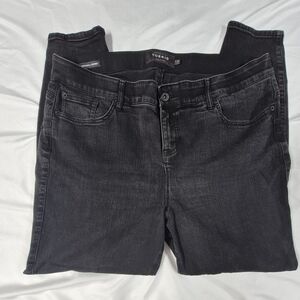 Torrid Jeans Womens 22R Black Bombshell Skinny Denim